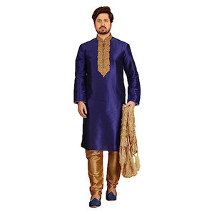 Shalwar Kameez de haute qualité pour hommes Logo personnalisable Design Matériau solide pour vêtements de fête - Product Image 1