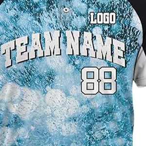 100% โพลีเอสเตอร์แบบกำหนดเองพิมพ์ลายเสื้อซอฟต์บอลระบายอากาศได้ดีโลโก้ที่กำหนดเองและชื่อทีม - Product Image 4