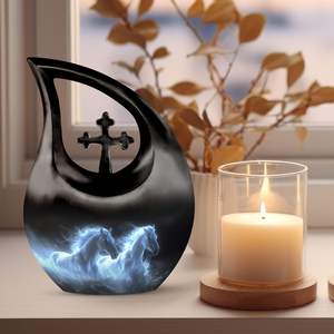 Urne en métal pour cendres de cheval Urnes de crémation pour cendres humaines Mini urnes Homme adulte Petit pour cendres humaines Taille personnalisée - Product Image 3