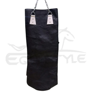 Boxing <b>Punching</b> <b>Bag</b> 4FT Heavy Duty Unfilled Hanging Chain Workout Training <b>Adults</b> Customize Black Leather <b>Punching</b> <b>Bag</b> - Product Image 3