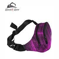 Sac banane à paillettes personnalisé, sac de taille écologique pour la danse et le cheerleading, sac lumineux très résistant