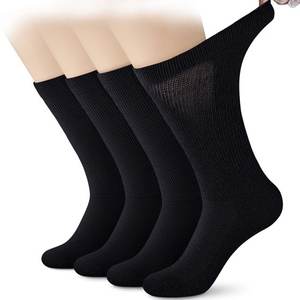 Calcetines deportivos para hombre, calcetines de algodón puro de talla grande, calcetines largos informales de Color sólido para oficina y negocios, calcetines suaves transpirables para hombre - Product Image 1