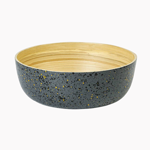 Wholesale Polished Spun <b>Bamboo</b> Salad <b>Bowls</b> Eggshell Lacquer Inlaid Fruit Serving <b>Bowl</b> Home Decor Kitchenware From Vietnam - Product Image 1