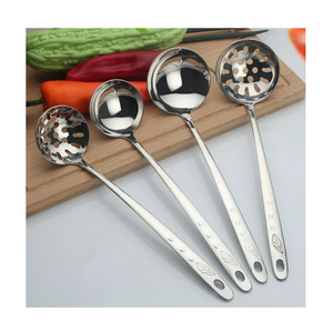 Direct Factory Sale 304 Mirrored Steel Cooking Spoon 4-Pieces Utensils <b>Buffet</b> <b>Server</b> Kitchen Cooking Utensil Set - Product Image 1