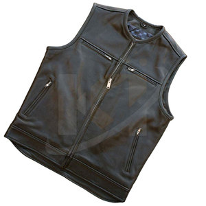 Custom Men's Durable Winter Leather <b>Vest</b> Best Quality Design Hot Selling Breathable Outerwear Casual - Product Image 2