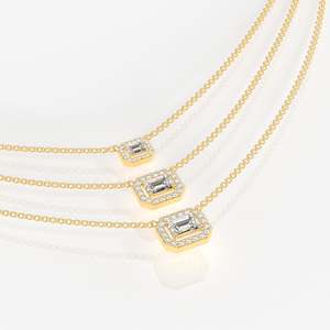 Elegante Collar de Diamantes Moissanite Solara en Oro de 9k, Accesorio de Moda Premium - Product Image 2