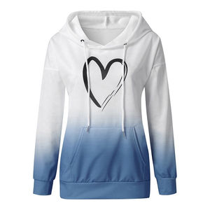 Sublimación personalizada sudaderas con capucha de las mujeres mejor precio calidad Otoño Invierno Sudadera con capucha elástica Top ropa de moda sudaderas al por mayor - Product Image 3