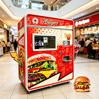 Distributeur automatique de hamburgers intelligent à écran tactile, distributeur de nourriture chaude