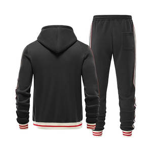 Chándal Premium de 2 piezas, chándal de entrenamiento de manga larga, chándal con cremallera completa para gimnasio, jogging y deportes, servicio OEM disponible - Product Image 2