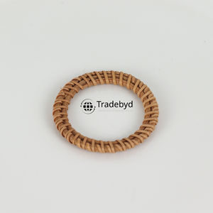 Servilleteros de ratán tejidos Tradebyd, decoración de mesa rústica hecha a mano para cenas, fiestas y eventos - Product Image 3