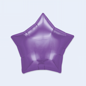 Globos de Estrella Metalizados para Fiesta, Color Morado, 24 Pulgadas, Paquete de 12 - Product Image 1