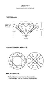 B2B D'Vins Bijoux pour GIA Certifié 1.18 CT Lâche Diamant Blanc Naturel Rond M Couleur FL FLOW Pureté EX Coupe Polie - Product Image 4