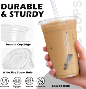 Gobelets froids biodégradables et écologiques en PET/PLA, 20 oz, durables et sans BPA, étanches, adaptés au congélateur, 100 % recyclables, fabriqués en Thaïlande - Product Image 5