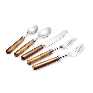 ชุดเครื่องใช้บนโต๊ะอาหารทำจากสแตนเลสเป็นมิตรกับสิ่งแวดล้อมมีด้ามจับกระดูกทนทานมีสไตล์สำหรับงานปาร์ตี้รับประทานอาหารที่บ้านร้านอาหาร - Product Image 3