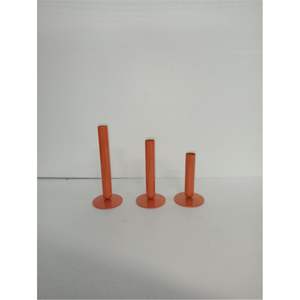 Industrial Style Matte Orange Iron <b>Candle</b> Stand Decorative Tall <b>Taper</b> Candlestick Holder for Living Room Restaurant &Event Party - Product Image 1