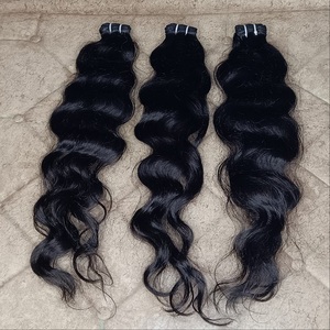 100% ผมแท้จากกัมพูชาไม่ผ่านการทำเคมีผม Remy อยู่ในแนวลอนผมสไตล์ลอนธรรมชาติ - Product Image 1