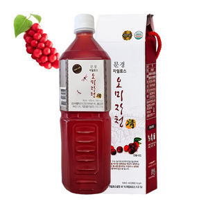 MKM Xyolse Omija Jarabe Apropiado para la edad 1000ml Bebida saludable Vitamina rica 5-HTP Vitamina C Toda la familia Venta caliente Contenedor de plástico - Product Image 1