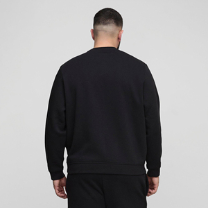 Haute qualité 100% coton pull sweat col rond goutte épaule bouffée personnalisé imprimé logo surdimensionné coupe basique sweat - Product Image 6