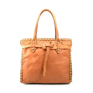 Shoulder bag with italian leather made in italy medium sized S251 suitable for all occasions woman lady