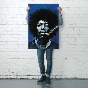 Jimi Hendrix Art <b>Poster</b> Modern Design Joint Concept for Wall Decorative Made of Paper - Product Image 4