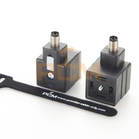 Adaptateur de Valve DIN Forme A B avec Connecteur Mâle à 3 Broches M8 pour Hirschmann VAD 1A-1-3-M8-3, VB 1A-A-2-M8-3 IP67 NEMA 6P
