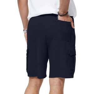 กางเกงขาสั้นผ้าฝ้ายผู้ชาย 100% สวมใส่สบาย สไตล์ลำลอง เอวกลาง แห้งเร็ว ระบายอากาศได้ดี ทนทาน ลายเรียบ น้ำหนักเบา - Product Image 3