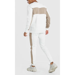 ชุดวอร์มแฟชั่นสำหรับผู้ชายผ้าฝ้าย100% สีตัดกันดีไซน์แบบกำหนดเอง - Product Image 3