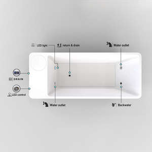 Bañera de Hielo Acrílica con Control por Aplicación Wi-Fi, Bañera de Inmersión Fría Independiente para la Recuperación de Atletas con Enfriador de 1HP y Filtro - Product Image 5