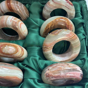 Porte-serviettes personnalisé en onyx vert poli, support multi-serviettes, décoration de table élégante, accessoires de salle à manger de luxe, idée cadeau - Product Image 2