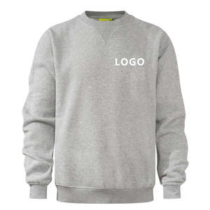 เสื้อสเวตเตอร์แบบสวมหัวสำหรับผู้ชายคอกลมทรงหลวมผ้าฝ้ายกราฟิกโลโก้กราฟิกแบบลำลองออกแบบได้ตามต้องการสำหรับ2025 - Product Image 1