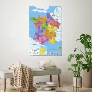 Póster moderno del mapa de Francia 2017 - Product Image 4