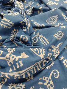 Indigo Real hecho a mano 100% algodón bloque impreso mantel CT gasa cubierta de mesa Premium manteles - Product Image 1