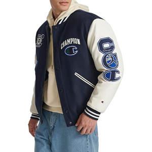 Chaqueta Bomber Vintage Unisex para Hombre, Chaqueta Informal de Invierno para Exteriores, Material de Punto de Algodón de Piel de Vaca Transpirable de Talla Grande - Product Image 3