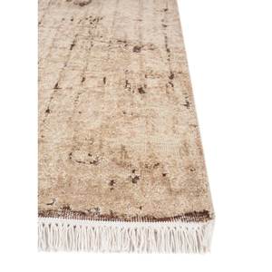 Tapis en laine et soie noué à la main Entropy Ivory AKWS-1480, motif abstrait rectangulaire en puzzle pour la maison, le salon, le couloir, les adolescents - Product Image 4