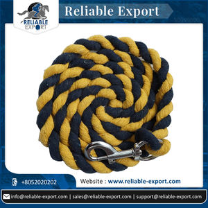 Long Lead <b>Rope</b> Brass with Solid Customized <b>Heavy</b> <b>Duty</b> Super Soft Cotton 10 Foot Horse Riding - Product Image 6