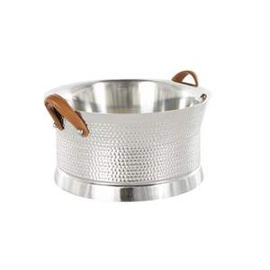 Durable stainless steel ice bucket with gold finished for <b>large</b> quantities of ice cubes - Product Image 6