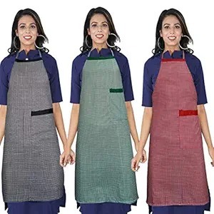 ผ้ากันเปื้อนสำหรับเชฟเอวผ้าฝ้ายพิมพ์ลายซักได้เป็นมิตรต่อสิ่งแวดล้อมสำหรับใช้ในห้องครัวหรือคาเฟ่ทุกวันมีวางจำหน่ายแล้วจากอินเดีย! - Product Image 3