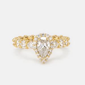 Bague minimaliste hip-hop en argent 925 avec moissanite DEF 0,5 carat sertie à griffes - Product Image 2