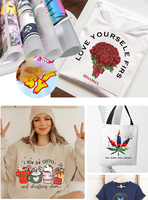 Nouveauté : Autocollants de transfert DTF personnalisables en gros avec vernis pour T-shirts