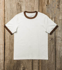 Custom <b>Blank</b> T Shirt for Men Cotton Polyester Heavy <b>Weight</b> Ringer T-shirt Ringer Sleeve Round Neck Casual Wear Color Block - Product Image 5