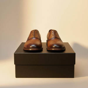 High Quality Genuine Leather Handmade Brogue Fashion Trend Slip-On Pointed Comfortable Flat Walking Business Formal Casual <b>Shoes</b> - Product Image 2