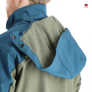Chaqueta Softshell de Diseño Personalizado para Hombre con Cierre de Cremallera Ecológico, Tejido Transpirable con Logotipo Personalizado, Tallas Grandes - Product Image 4
