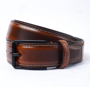Adjustable Full Grain Luxury Premium Buckle Leather Belt Worldwide Export Business Unisex Trouser Strap Designer <b>Stitch</b> Handmade - Product Image 1