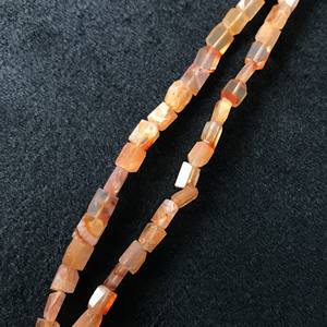 ลูกปัดคาร์เนเลียนทรงกลมเรียบ 100% ธรรมชาติ รับรองโดย IGI ขนาด 4.5x5.5x3 มม. เกรด AA สีส้มไฟ Vivaaz Gems Jaipur - Product Image 5