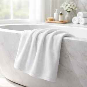 Serviette de bain pour hôtel de luxe 50x70cm 100% coton turc Haute absorption Anti-huile Imperméable Écologique Tissage moderne - Product Image 3