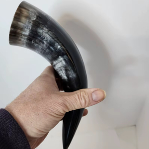 Vente chaude Meilleure Qualité Réel Fait À La Main Écologique Blanc Court Cor À Boire Viking Poli avec Style Religieux et Animal - Product Image 1