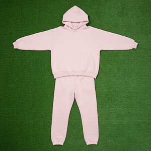 ชุดเซ็ตเสื้อฮู้ดดี้และกางเกงจ็อกเกอร์สตรีทแวร์ผ้าฝ้าย 100% ผลิตตามสั่ง เนื้อผ้าหนา ระบายอากาศได้ดี เหมาะสำหรับใส่ออกกำลังกาย - Product Image 6