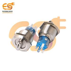 Interruptor giratorio de 2 posiciones de 22mm | 220V | IP67 a prueba de agua | Montaje en panel | 5A | CDOE - Product Image 1