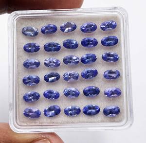 Igi ได้รับการรับรองจาก tanzanite ธรรมชาติอัญมณีหลวม3*5-5*7มม. สีฟ้าตัดวงรีสำหรับการทำเครื่องประดับ - Product Image 6