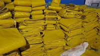 Bâche en PE tissée, imperméable et résistante aux UV, 250 g/m², couleur personnalisée, pour chantiers de construction - Grande Vente
